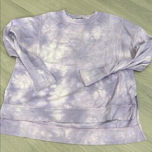 Sweaty Betty After Class purple tie-dye sweatshirt, size M